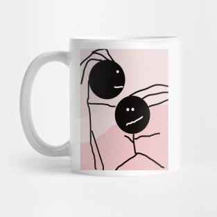 Siblings Stick Figure Mug